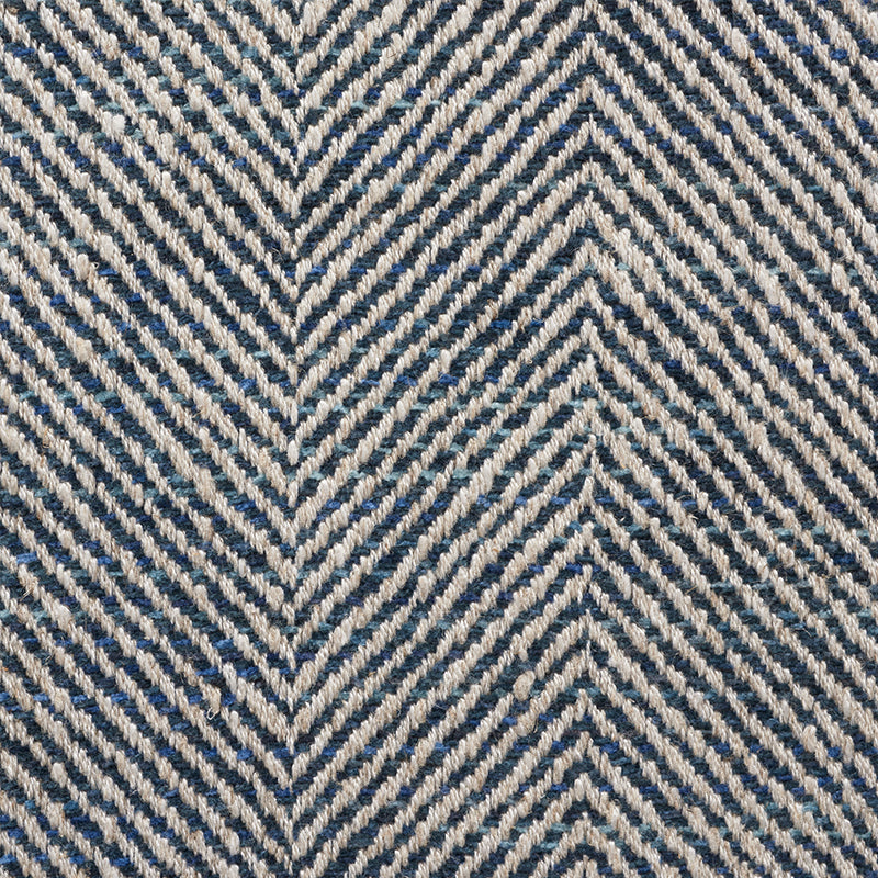 SCHUMACHER RELAXED GLAMOUR CARO HERRINGBONE PATTERN WOVENS PATTERN WOVENS INDIGO - 75142