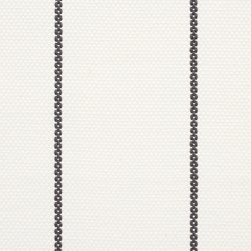 SCHUMACHER CHAMBRAY CAVETT STRIPE PATTERN WOVENS PATTERN WOVENS CHARCOAL - 75251