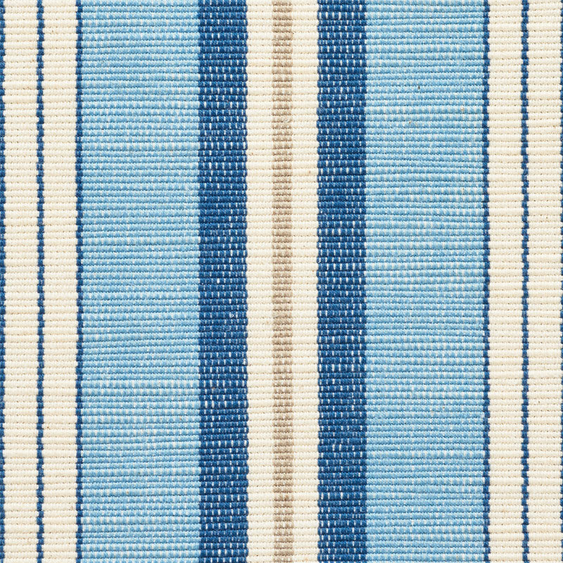 SCHUMACHER NEW TRADITIONAL LEWIS STRIPE PATTERN WOVENS,HIGH PERFORMANCE PATTERN WOVENS,HIGH PERFORMANCE BLUE - 75503