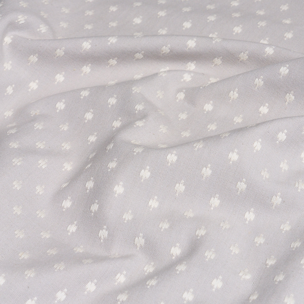 SCHUMACHER NEW TRADITIONAL BARLOW PATTERN WOVEN PATTERN WOVEN IVORY ON GREY - 75535