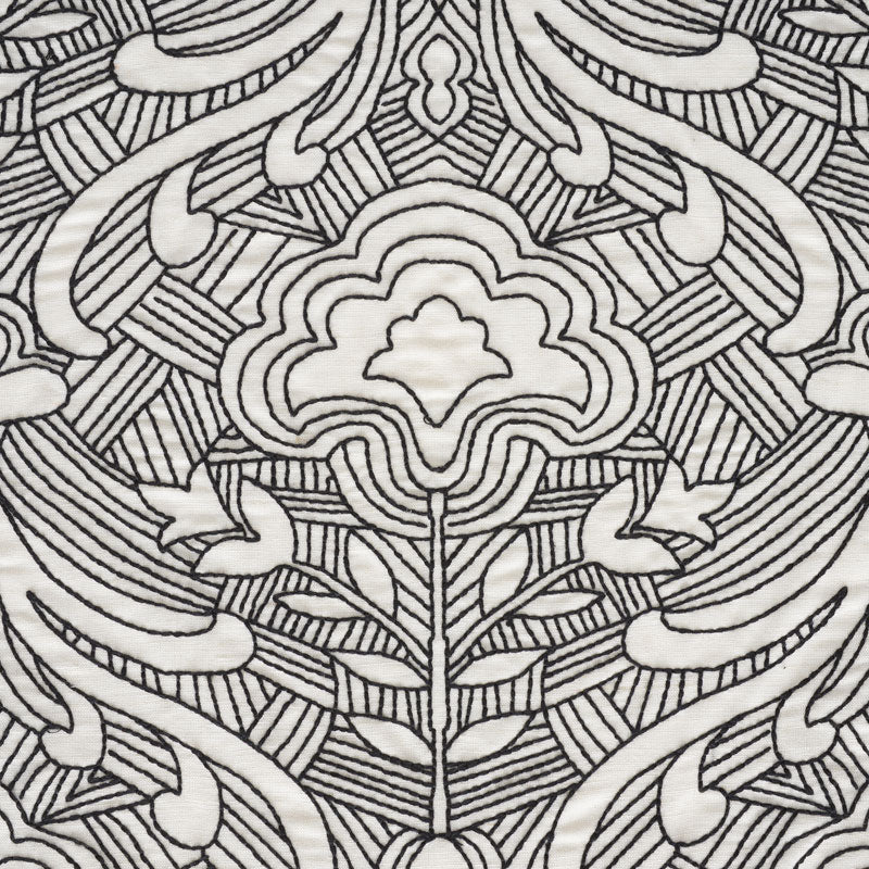 SCHUMACHER FREE SPIRIT Hendrix Embroidery EMBROIDERIES EMBROIDERIES BLACK - 76162