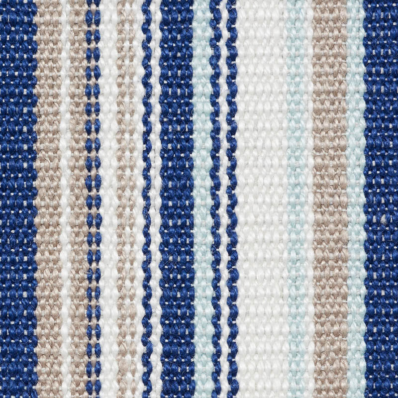 SCHUMACHER INDOOR/OUTDOOR LINEN PONDEROSA STRIPE PATTERN WOVENS,HIGH PERFORMANCE,INDOOR/OUTDOOR PATTERN WOVENS,HIGH PERFORMANCE,INDOOR/OUTDOOR BLUE - 76630