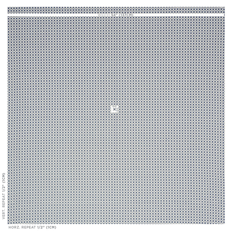 SCHUMACHER STEP LIVELY ELIAS PATTERN WOVENS PATTERN WOVENS BLUE , IVORY - 77200