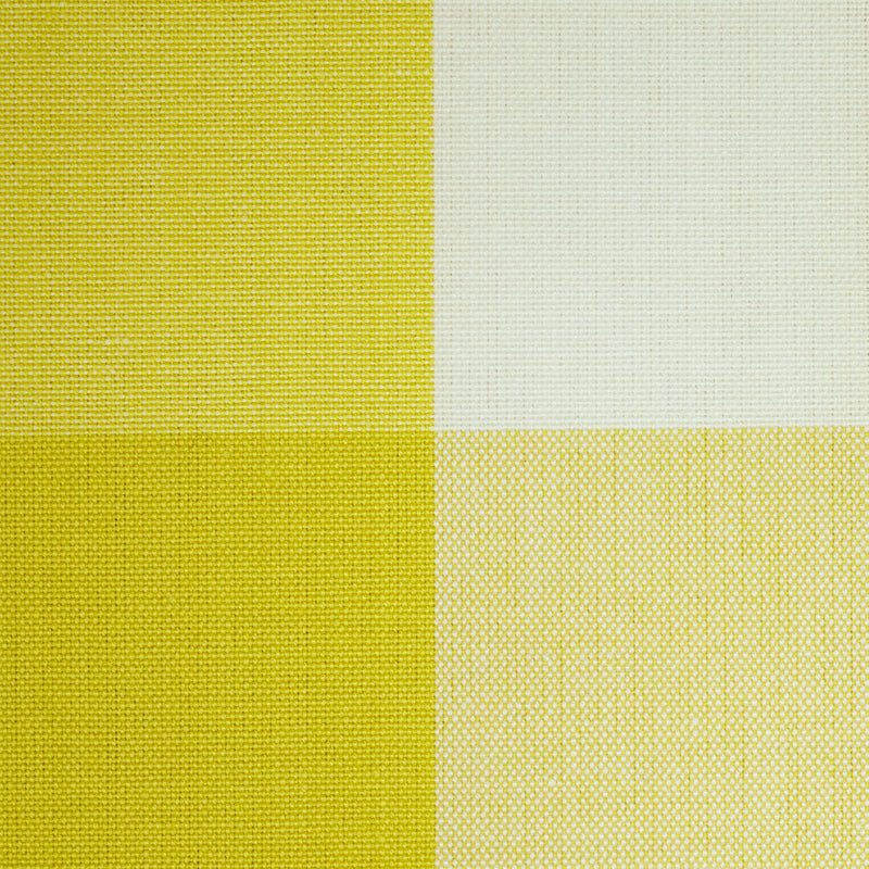 SCHUMACHER SCANDINAVIAN MODERN CAMDEN COTTON CHECK PATTERN WOVENS PATTERN WOVENS YELLOW - 77320