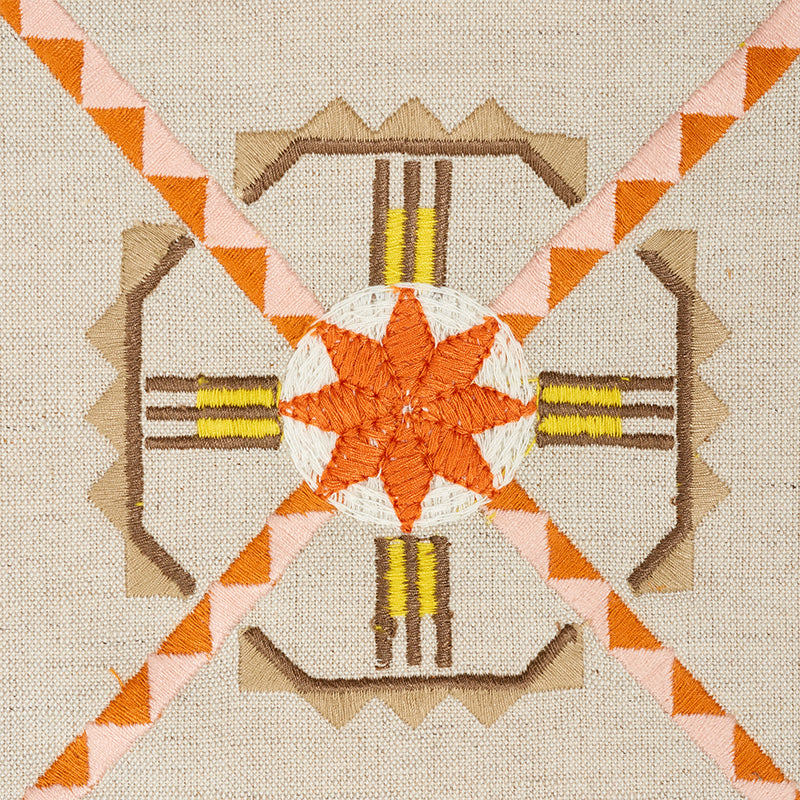 SCHUMACHER TRUE WEST CHAMIZAL EMBROIDERY EMBROIDERIES EMBROIDERIES ORANGE , PINK - 77602