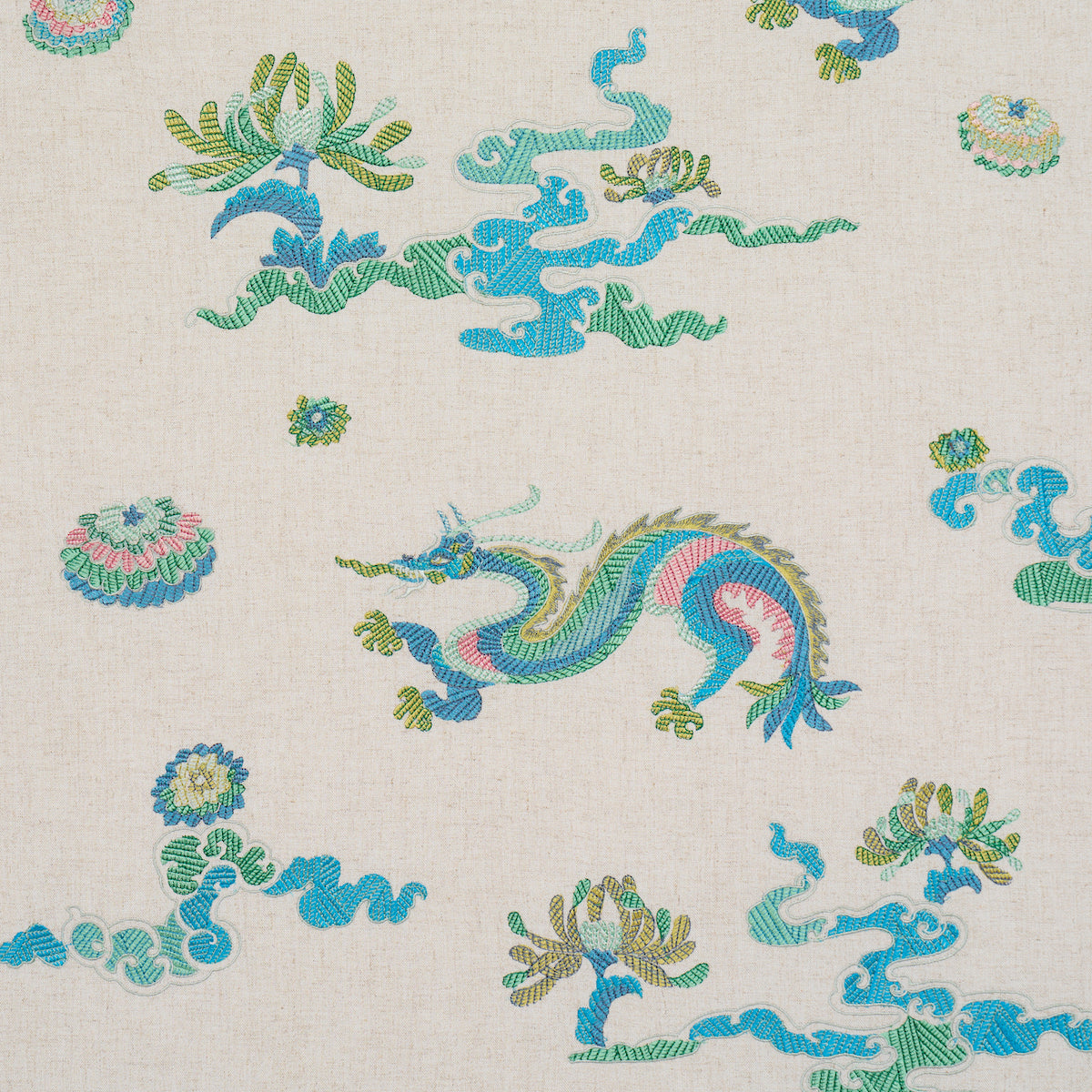 SCHUMACHER FIRE BREATHER Hanlun Dragon Embroidery EMBROIDERIES EMBROIDERIES NATURAL - 78110