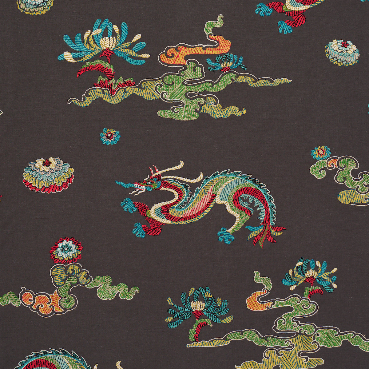 SCHUMACHER FIRE BREATHER Hanlun Dragon Embroidery EMBROIDERIES EMBROIDERIES CHARCOAL - 78113