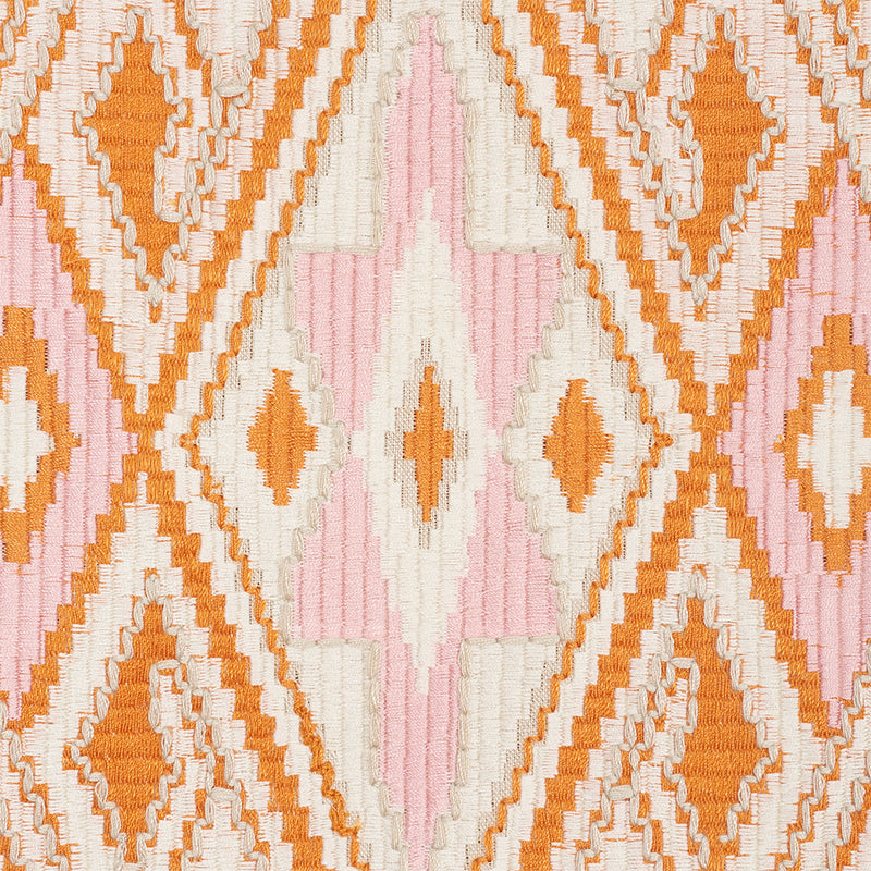SCHUMACHER TRUE WEST BAYETA EMBROIDERY EMBROIDERIES EMBROIDERIES PINK , ORANGE - 78151