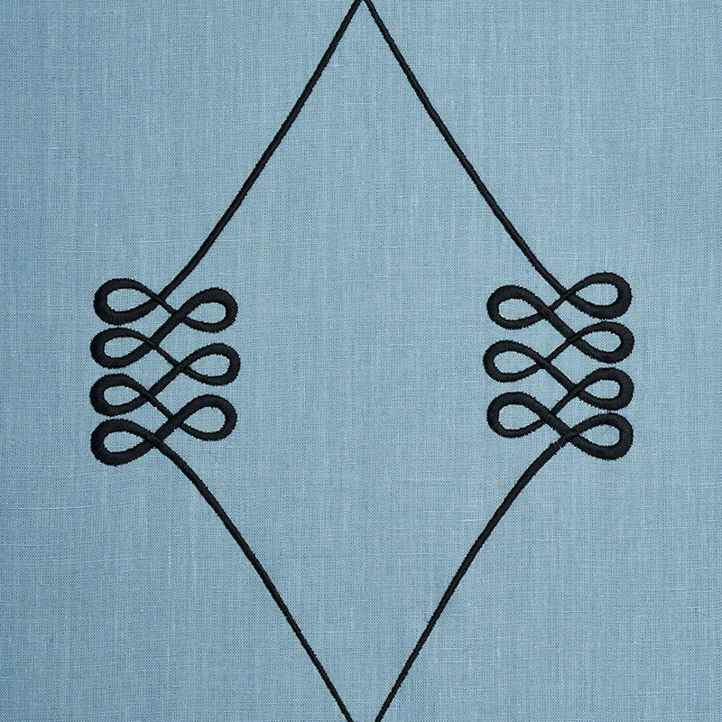 SCHUMACHER MISTERIOSO NICOLETTE EMBROIDERY EMBROIDERIES EMBROIDERIES DUSTY BLUE - 78202