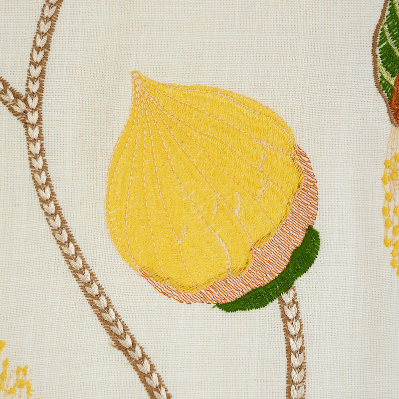 SCHUMACHER EXQUISITE EMBROIDERIES Celinda Embroidery EMBROIDERIES EMBROIDERIES YELLOW - 78300