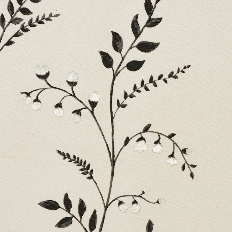 SCHUMACHER EXQUISITE EMBROIDERIES Cynthia Embroidered Print EMBROIDERIES EMBROIDERIES BLACK - 78352