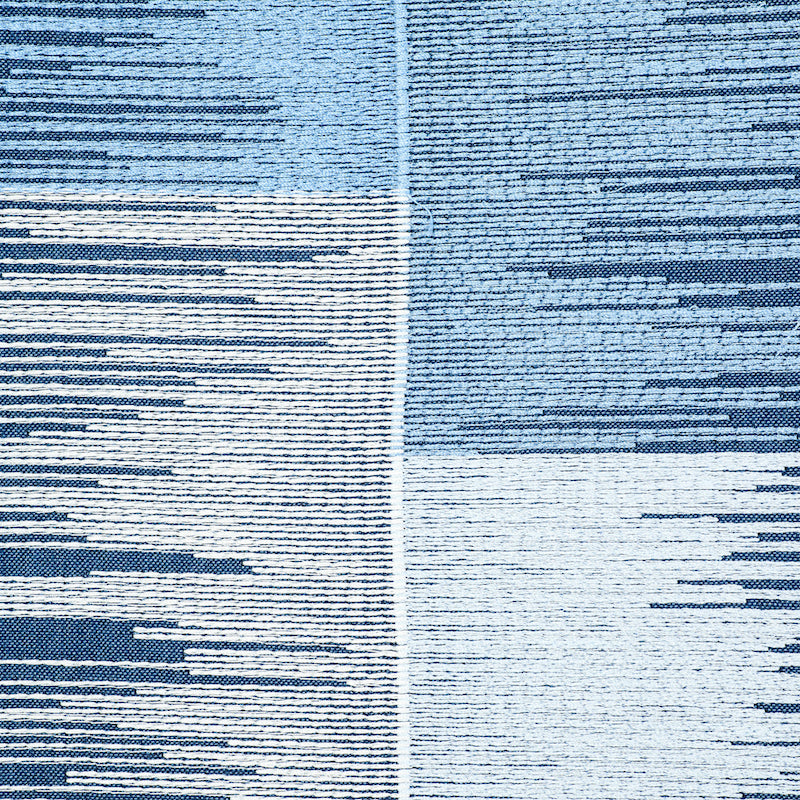 SCHUMACHER EXQUISITE EMBROIDERIES SUNBURST STRIPE EMBROIDERY EMBROIDERIES EMBROIDERIES BLUES - 78402