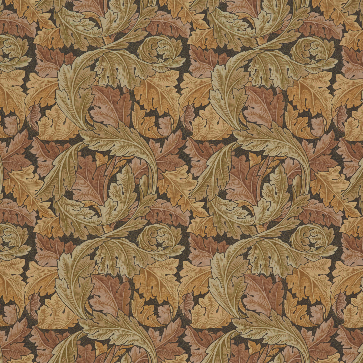 STOUT TEXTILES MULTIPURPOSE,PRINT TRADITIONAL, LEAF HENNA - 7859-1