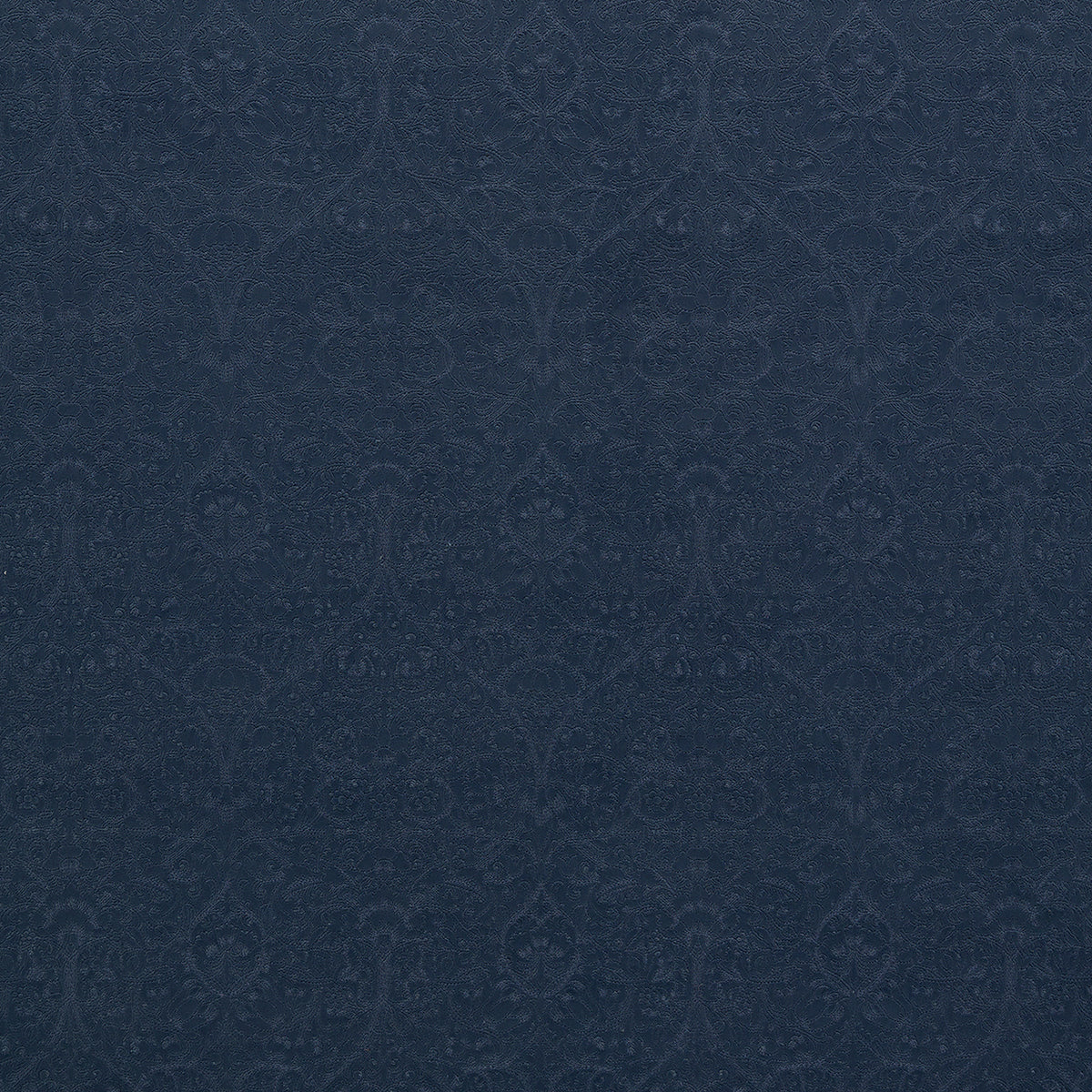 STOUT TEXTILES UPHOLSTERY,VELVET TRADITIONAL, FLORAL NAVY - 7863-3