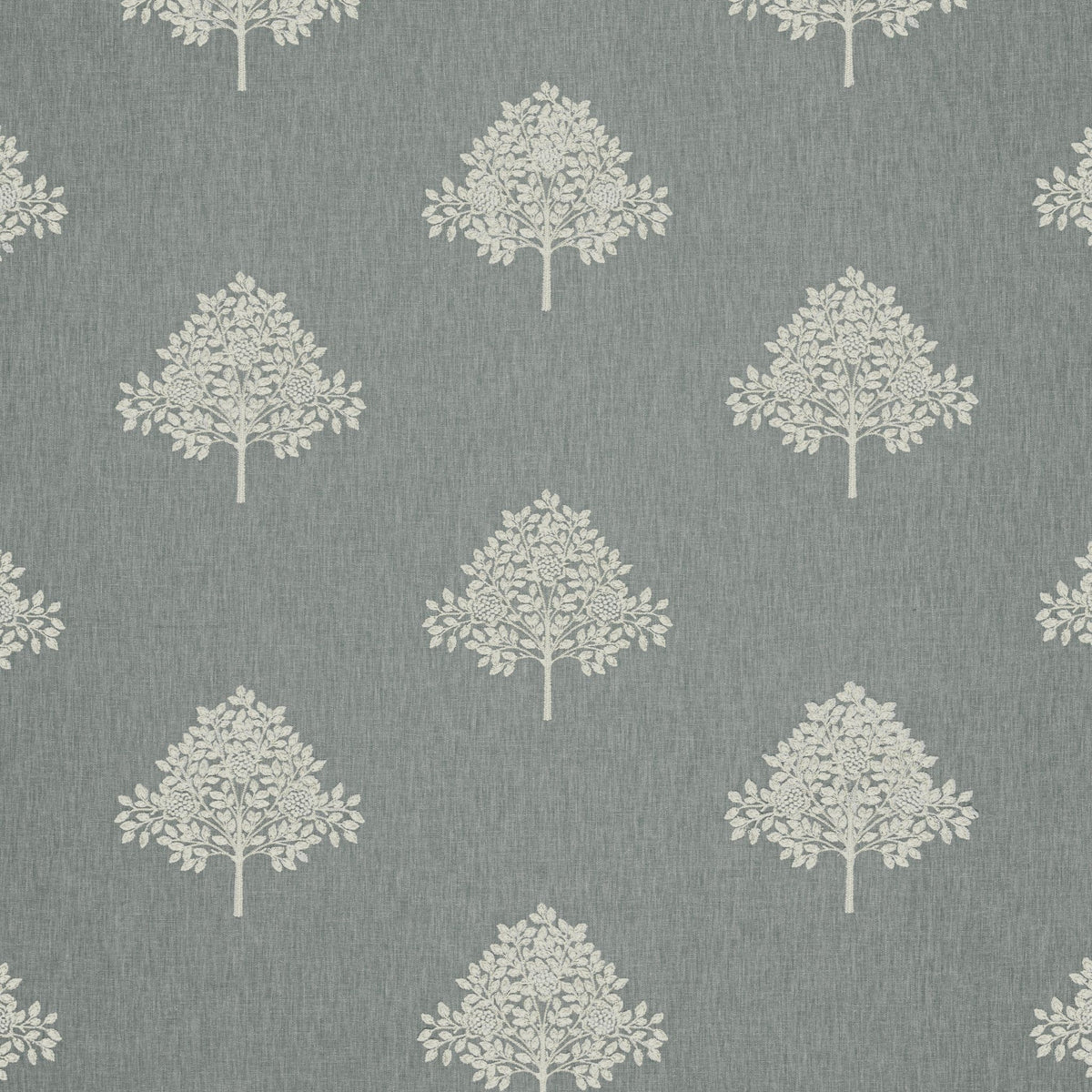 STOUT TEXTILES DRAPERY,EMBROIDERIES TRADITIONAL, LEAF DRESDEN,SLATE - 7875-4