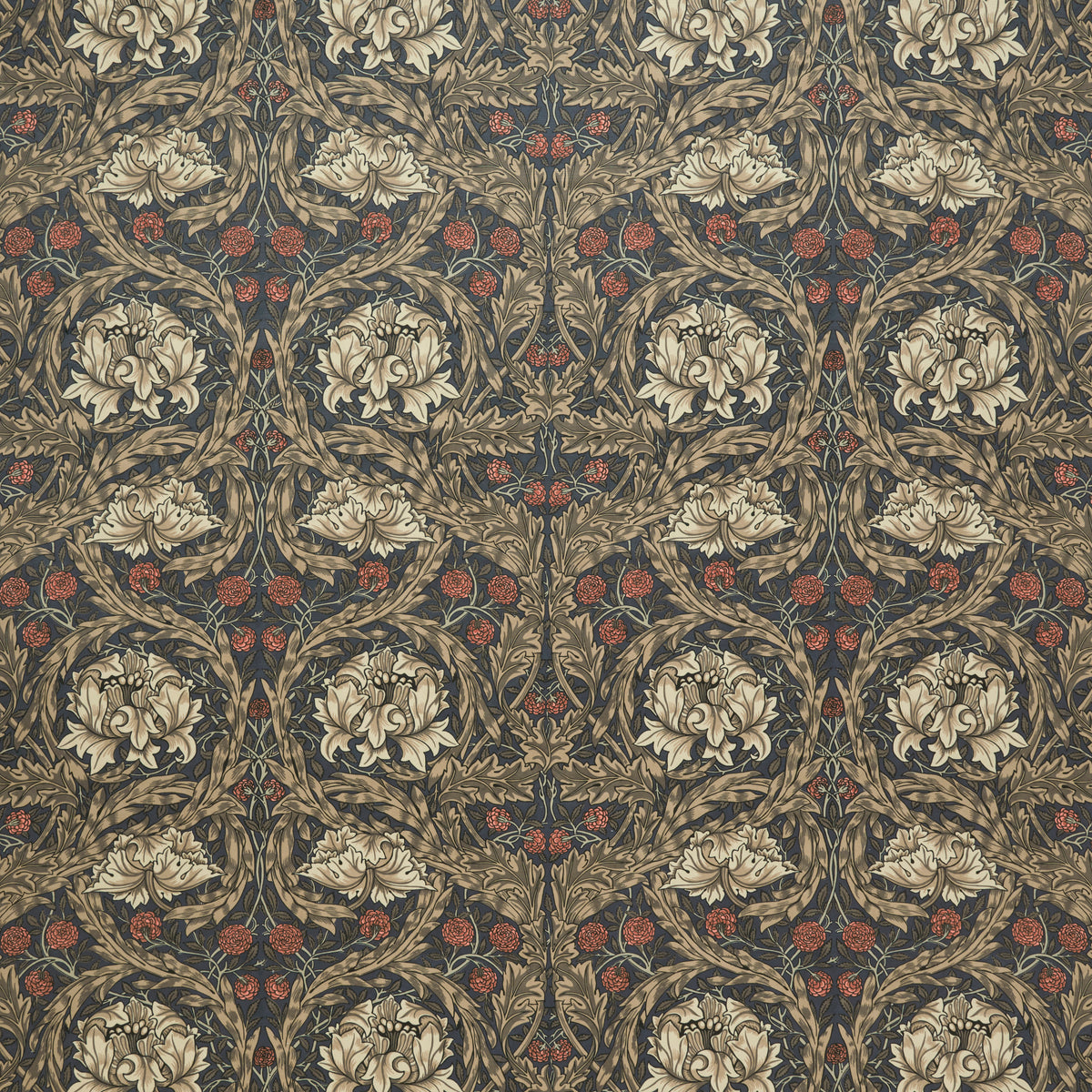 STOUT TEXTILES UPHOLSTERY,VELVET TRADITIONAL, LEAF COFFEE,JAVA,MOCHA - 7877-4