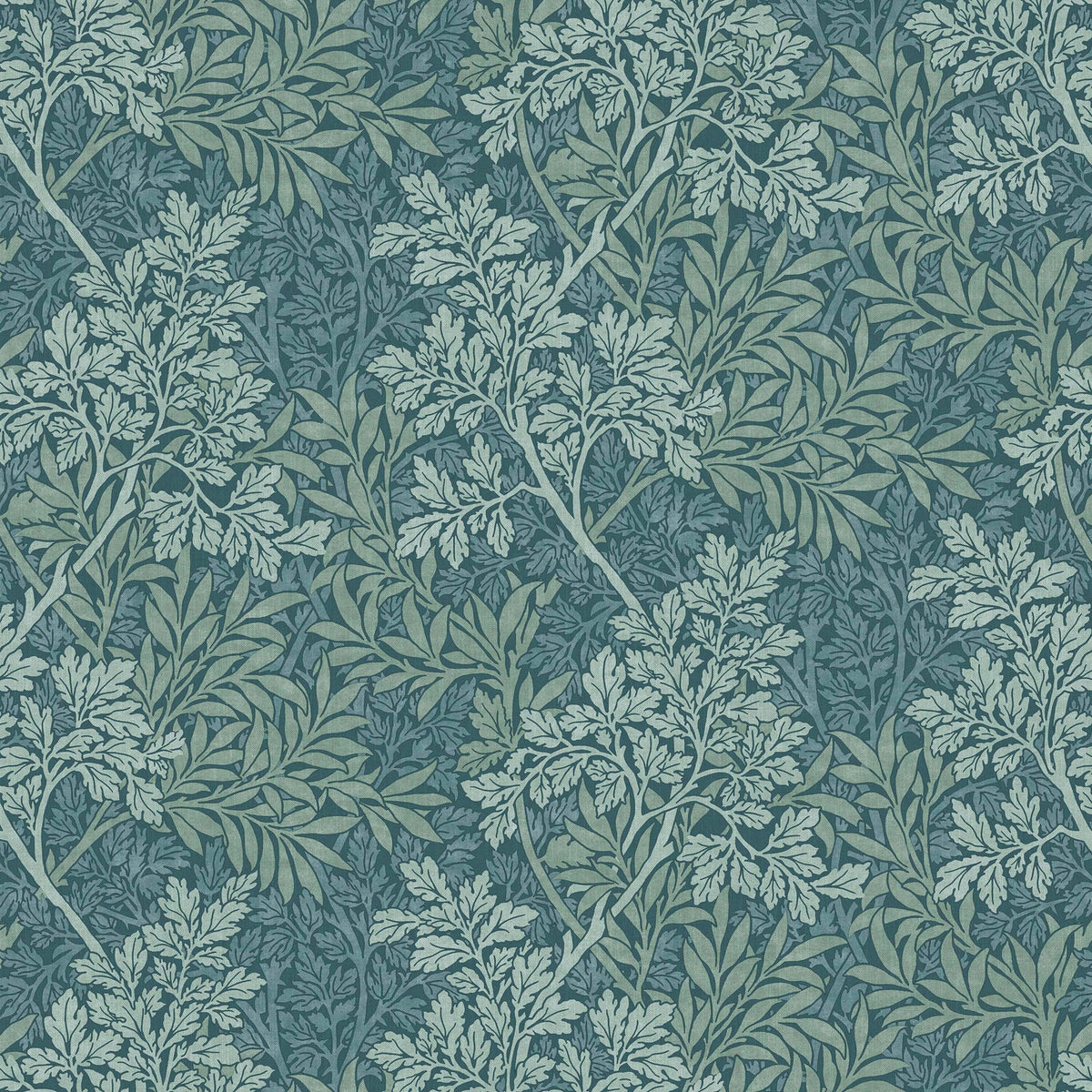 STOUT TEXTILES MULTIPURPOSE,PRINT TRANSITIONAL,, LEAF NORSE,TEAL - 7883-4