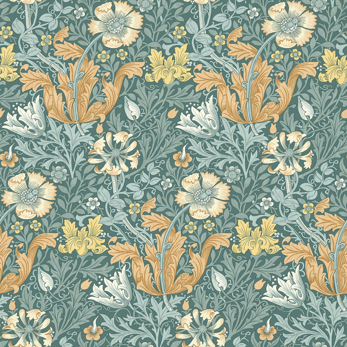 STOUT TEXTILES MULTIPURPOSE,VELVET TRANSITIONAL,, FLORAL SHORELINE - 7886-2
