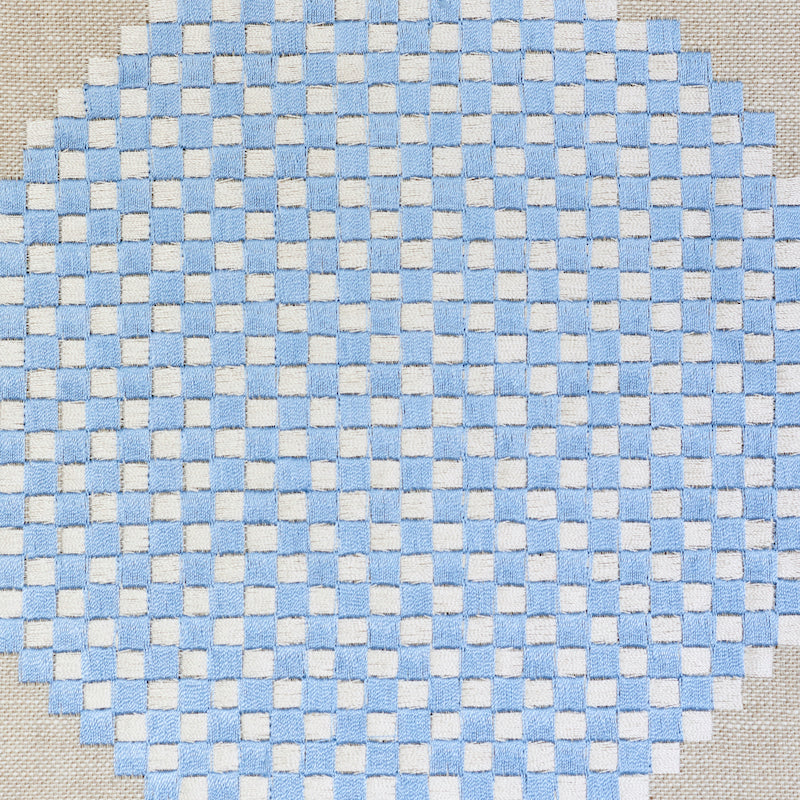 SCHUMACHER SCANDINAVIAN MODERN Hansen Embroidery EMBROIDERIES,SHEERS & CASEMENTS EMBROIDERIES,SHEERS & CASEMENTS BLUE , LILAC - 78941