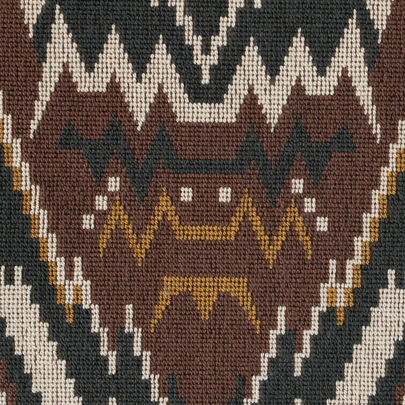 SCHUMACHER RIVE GAUCHE TAURIDE ??PINGL?? WOVEN WOVEN BROWN - 79040