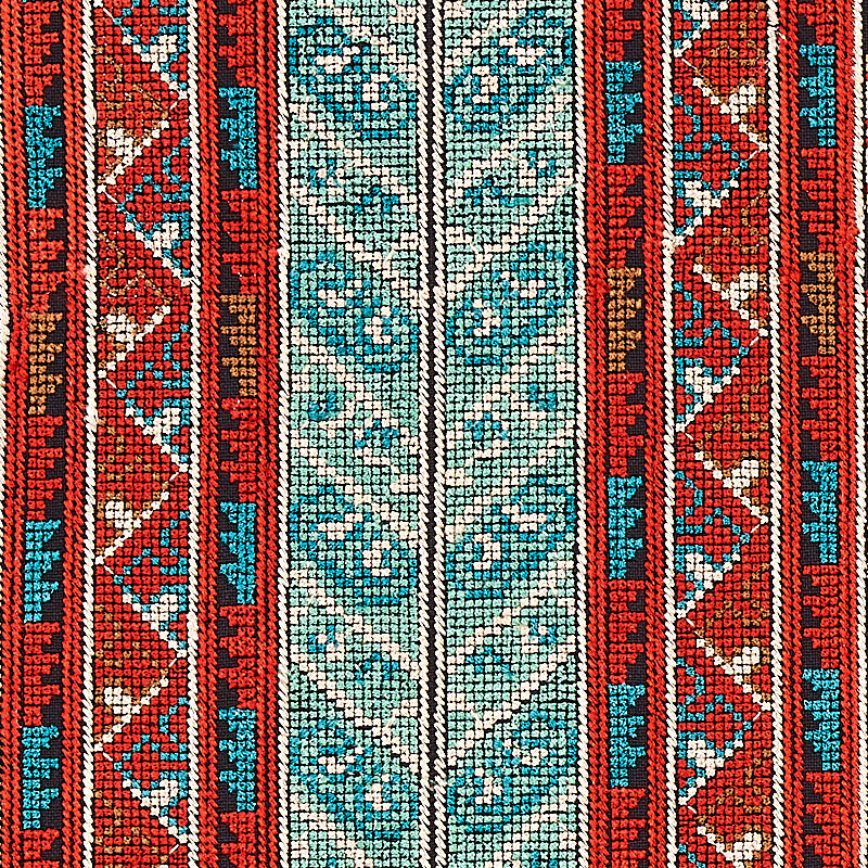 SCHUMACHER BOHEMIA VINKA EMBROIDERY EMBROIDERIES EMBROIDERIES RED , BLACK - 79621