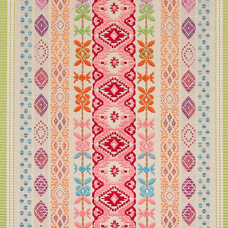 SCHUMACHER BOHEMIA COSIMA EMBROIDERY EMBROIDERIES EMBROIDERIES PINK MULTI - 79682