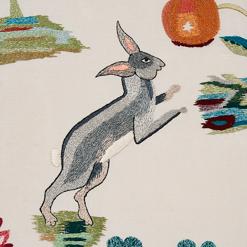 SCHUMACHER SCHUMACHER MASTERPIECES ROYAL SILK EMBROIDERY EMBROIDERIES EMBROIDERIES MULTI - 79690