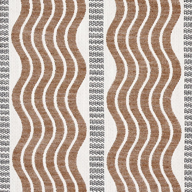 SCHUMACHER COPACABANA SINA STRIPE PATTERN WOVEN PATTERN WOVEN BROWN - 79942