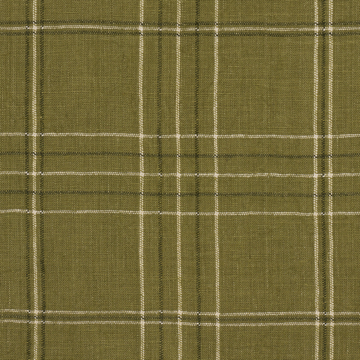 SCHUMACHER A COUNTRY LIFE NILS PLAID LINEN WOVEN WOVEN GRASS - 80303