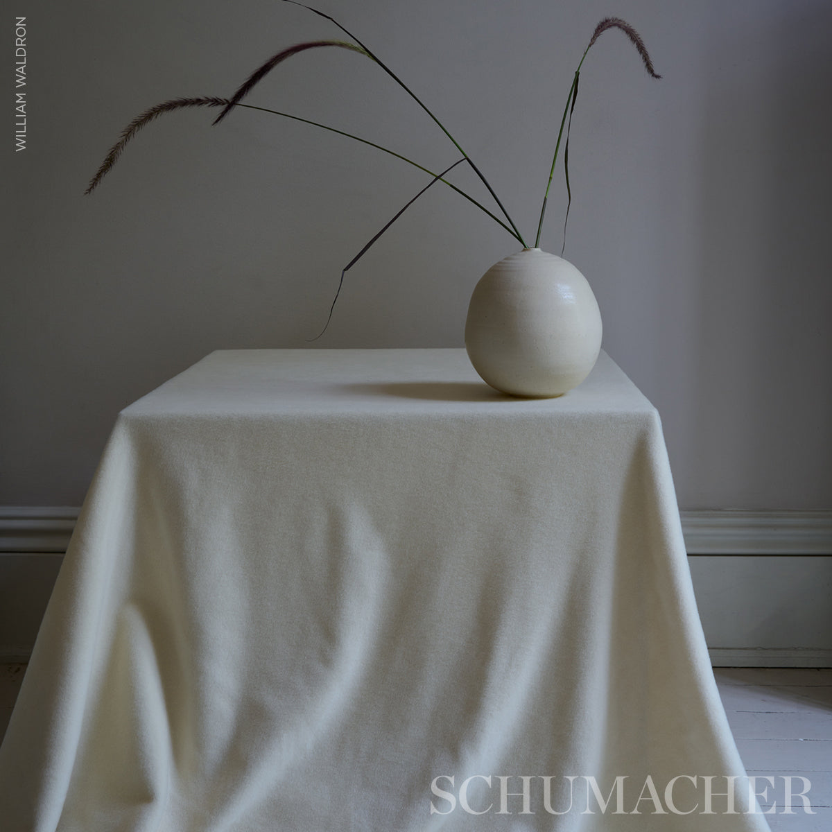 SCHUMACHER PATTERSON FLYNN KARLA FLEECED WOOL TEXTURES TEXTURES IVORY - 80514