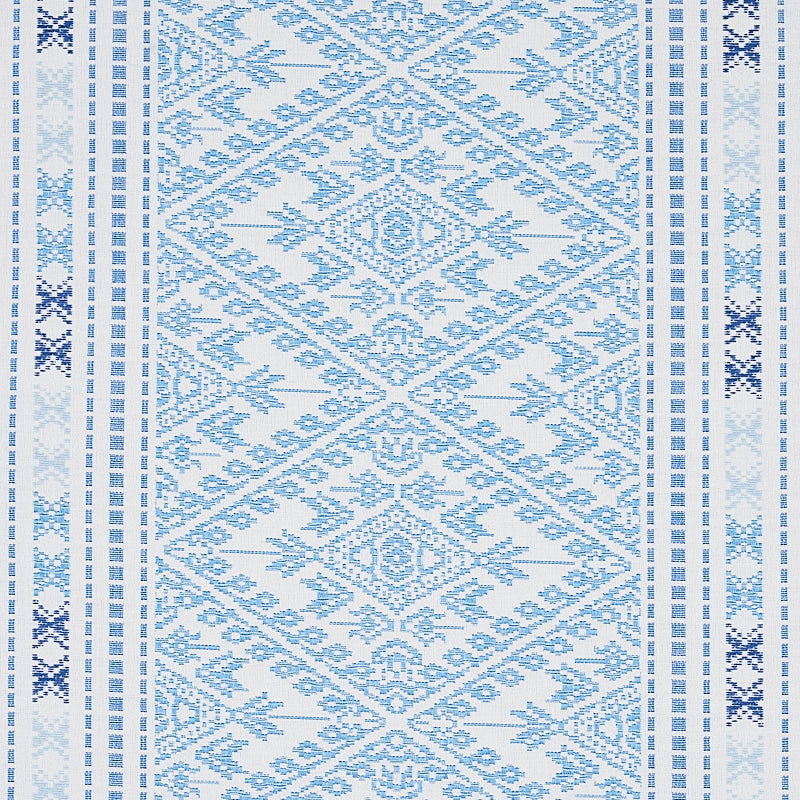 SCHUMACHER TAPIS RUIZ JACQUARD PATTERN WOVENS PATTERN WOVENS SKY - 80611
