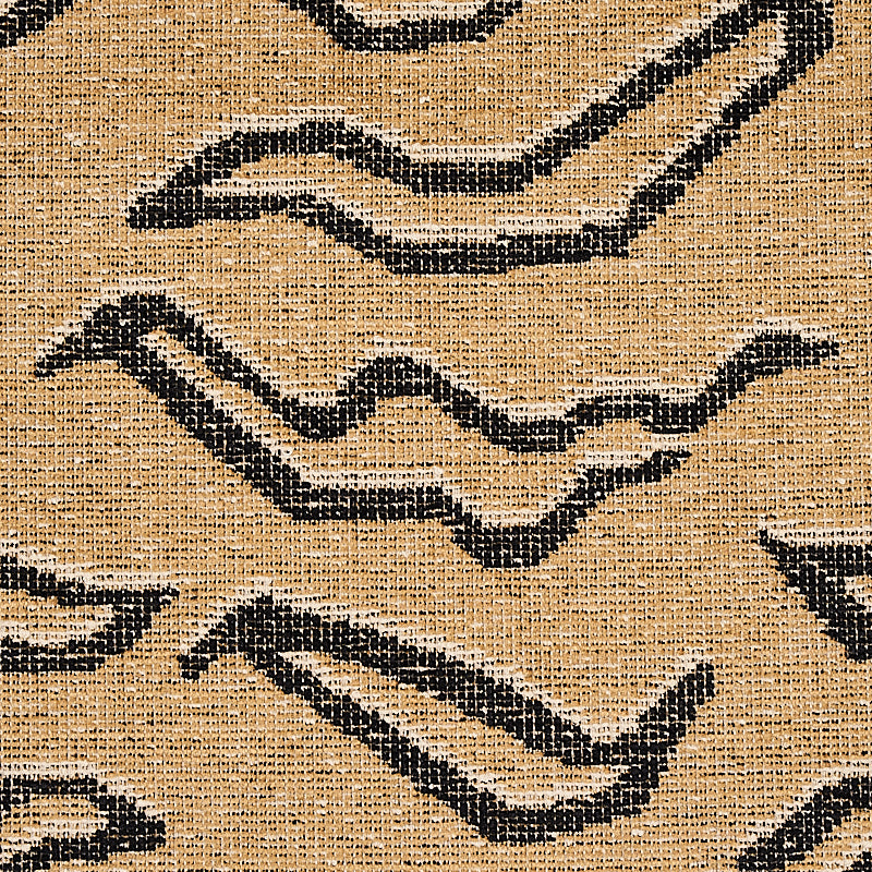 SCHUMACHER TAPIS KATA PATTERN WOVENS PATTERN WOVENS CAMEL WITH BLACK - 80680