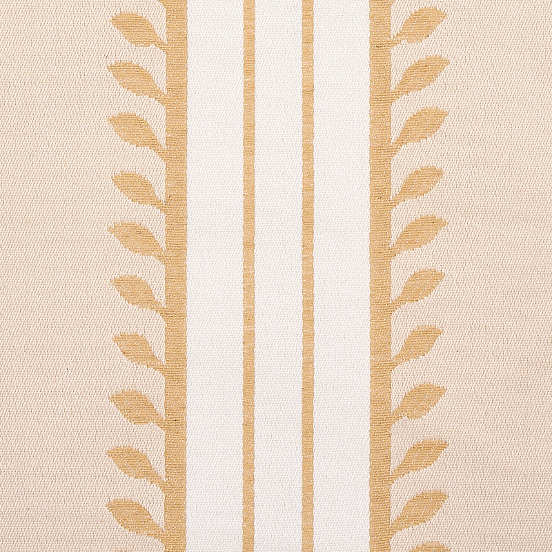 SCHUMACHER CABANA ETRUSCAN STRIPE PATTERN WOVEN PATTERN WOVEN IVORY , OCHRE - 80720