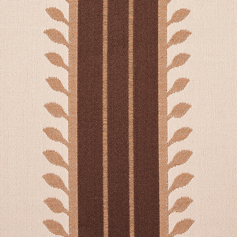 SCHUMACHER CABANA ETRUSCAN STRIPE PATTERN WOVEN PATTERN WOVEN BROWN - 80722