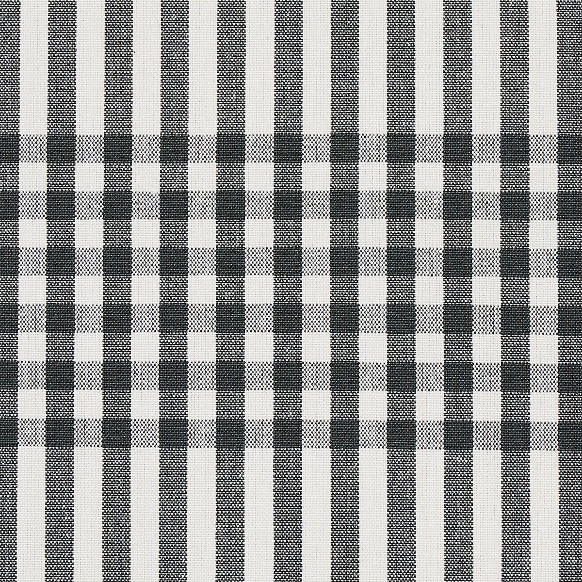 SCHUMACHER SMITH STREET BERGEN PLAID PATTERN WOVENS PATTERN WOVENS SLATE - 80800