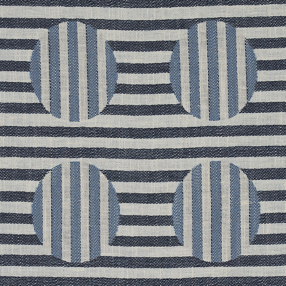 SCHUMACHER SMITH STREET SOTO PATTERN WOVENS PATTERN WOVENS DENIM - 80840