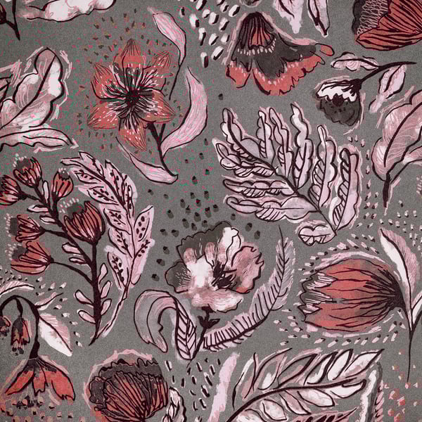 Galerie Wallcoverings Pepper Wild Garden Galerie Wallcoverings Pink - GH81331-23