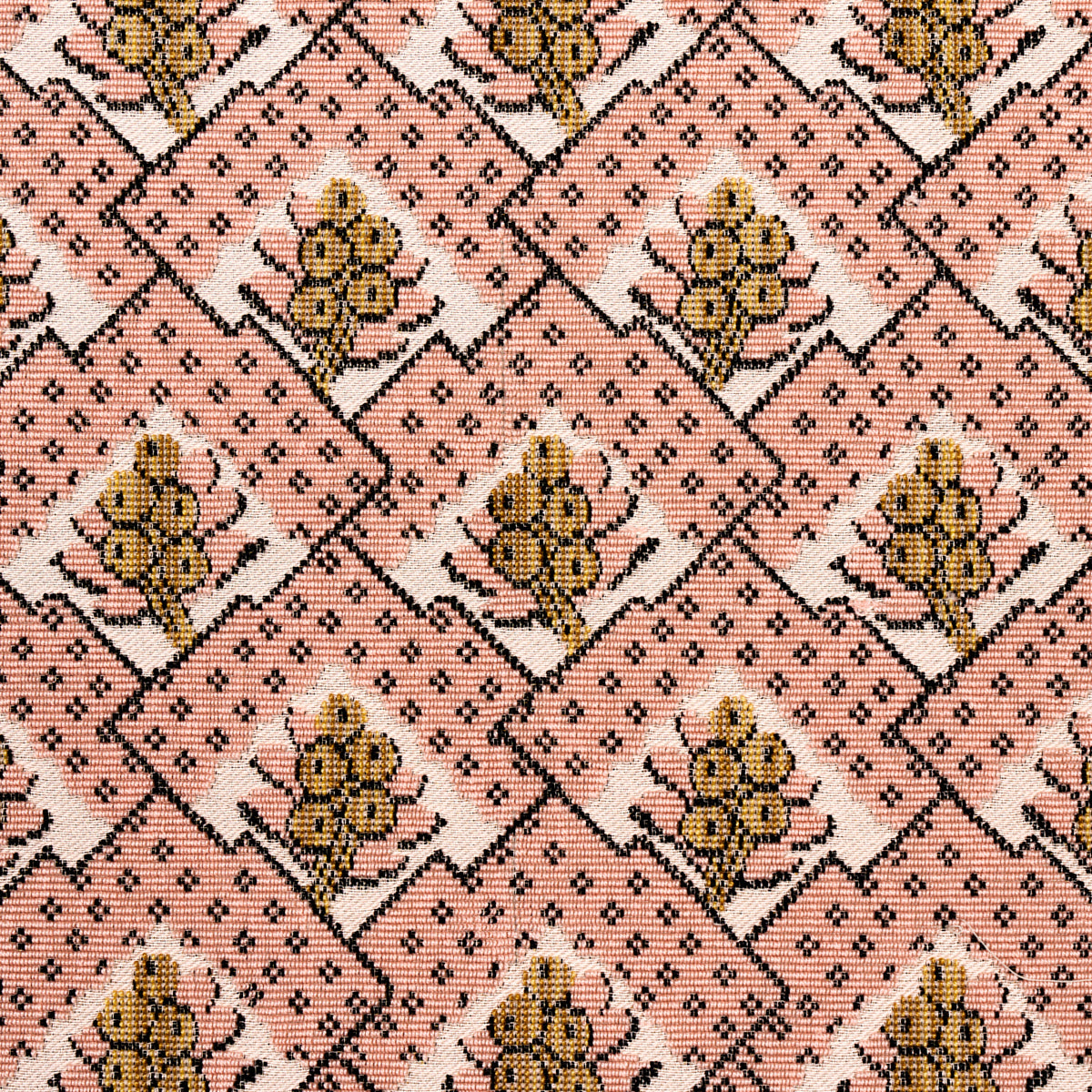 SCHUMACHER WILLIAMSBURG BLAIR SILK ??PINGL?? WOVEN WOVEN WYTHE ROSE - 81600