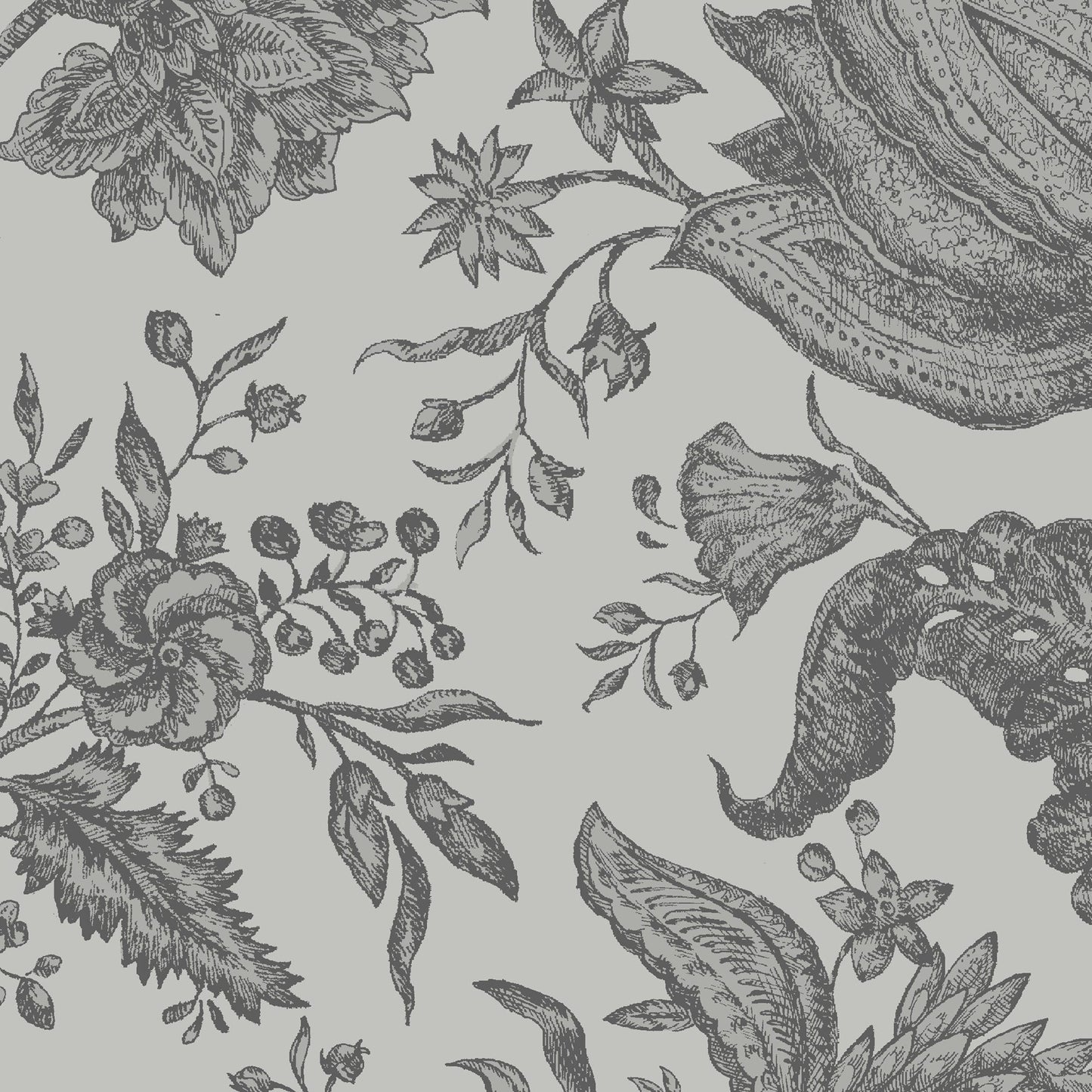 JF Fabrics -Wallpaper 8167 95 Wallpaper Grey, Silver Non-woven - 8902895 W9071