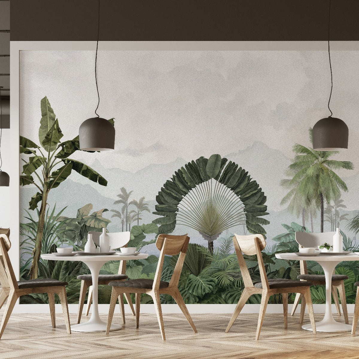 Veer Decor Amazonia Pack 1, 2 & 3 in Green Wall Mural Tropical Mural Green Mural - 8184-BDL-AC2