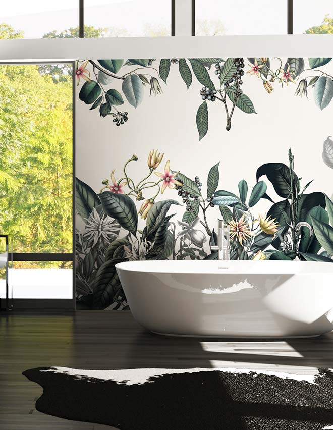 Veer Decor Cali Pack 1, 2 & 3 in Green Wall Mural Tropical Mural Green Mural - 8184-BDL-AL