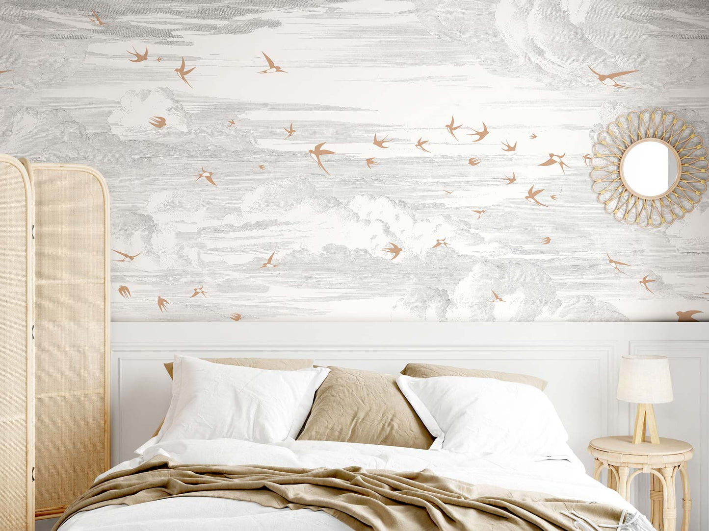 Veer Decor Soaring Pack 1 & 2 in Red Wall Mural Animals Mural Red Mural - 8184-BDL-AY3