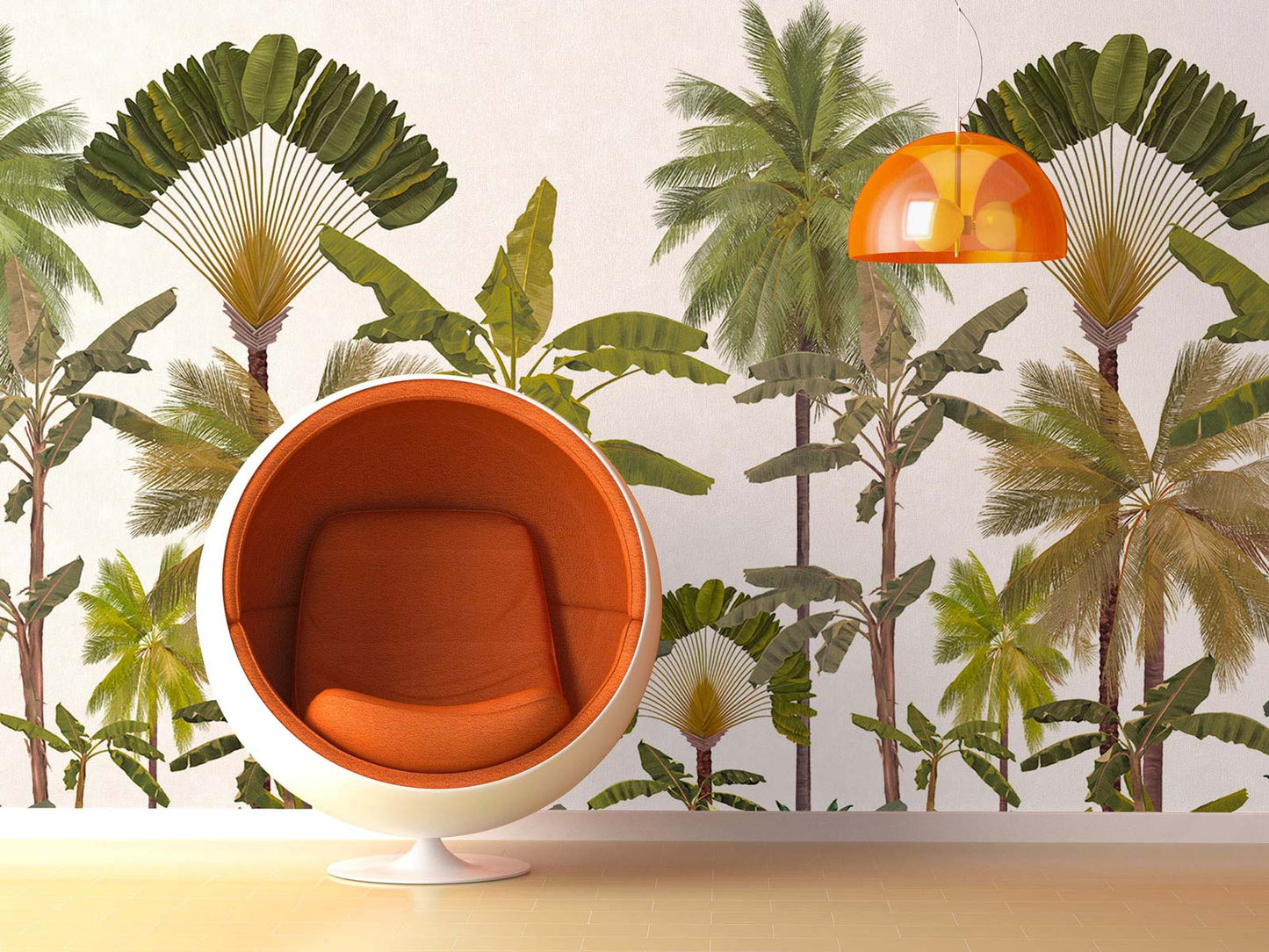 Veer Decor Pines Pack 2 in Green Wall Mural Landscape Mural Green Mural - 8184-BT2-B