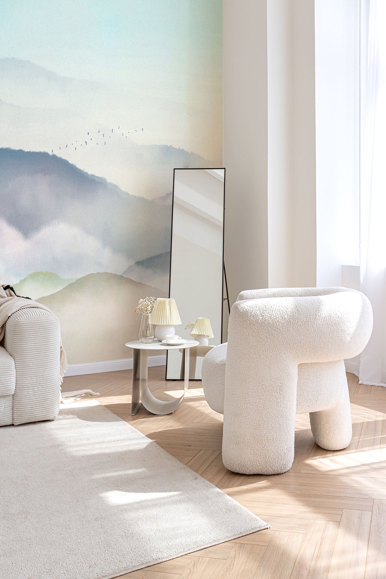 Veer Decor Japanese Mountain Pack 1, 2 & 3 in Blue Wall Mural Nature Mural Blue Mural - 8184-BDL-CF