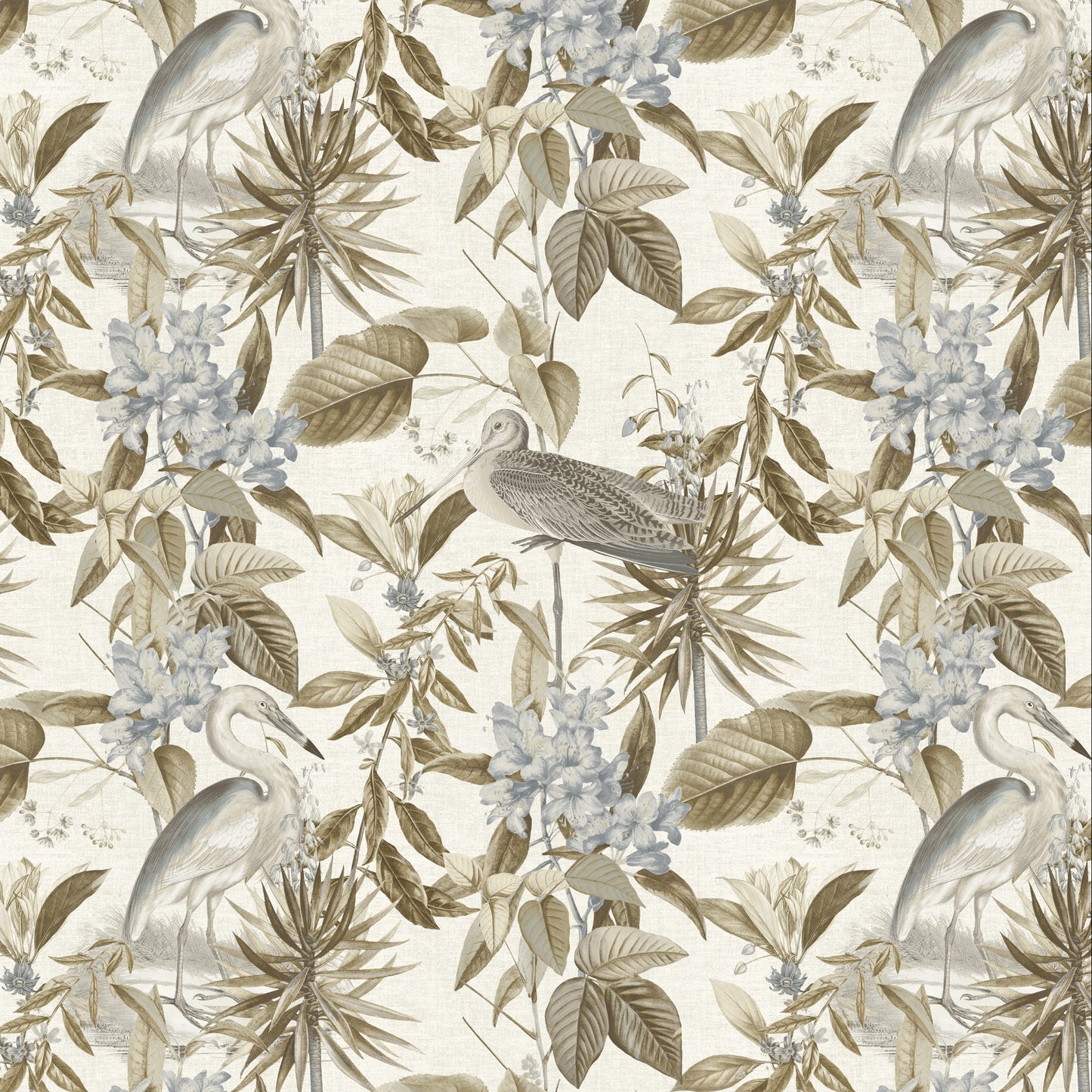 JF Fabrics -Wallpaper 8229 35 Wallpaper Blue, Brown, White, Grey Non-Woven - 9465935 W9441