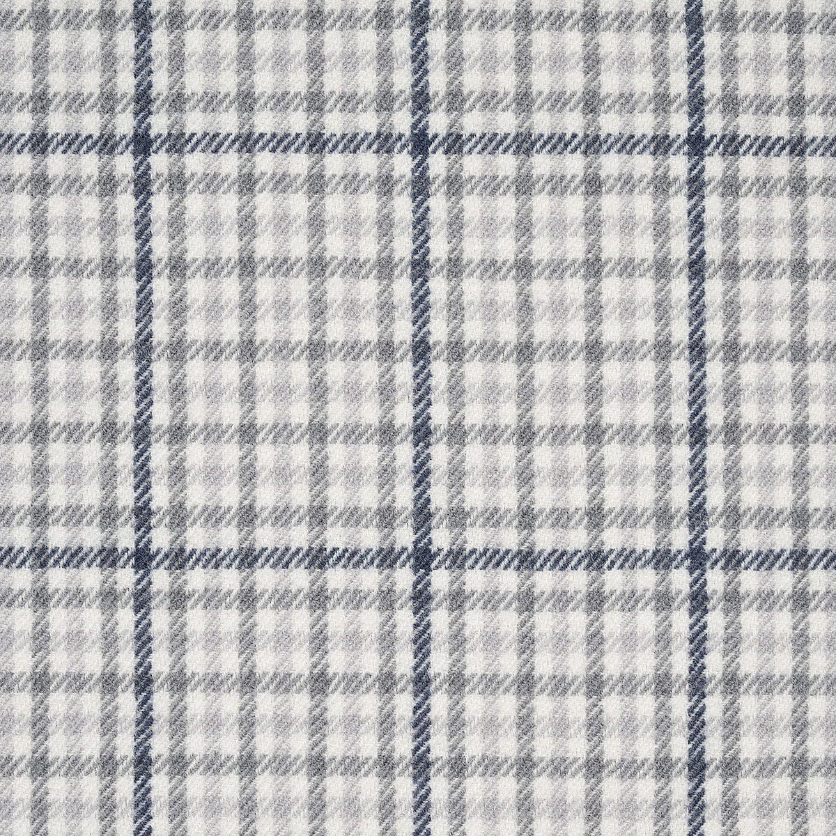 SCHUMACHER FABRIC PATTERSON FLYNN ALDRIDGE WOOL HOUNDSTOOTH GREY - 82331