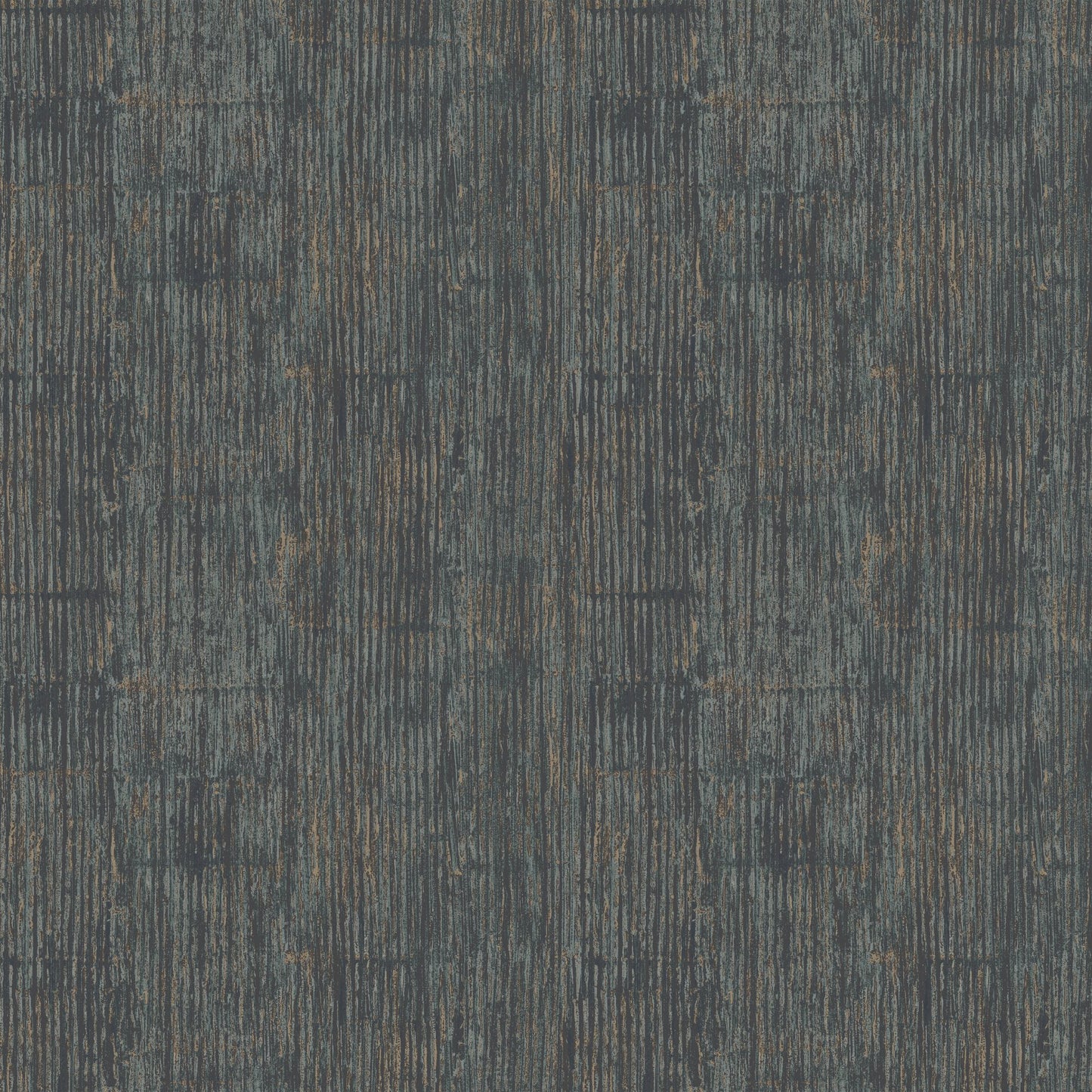 JF Fabrics -Wallpaper 8248 98 Wallpaper Teal, Black, Gold Non-Woven - 9515198 W9561