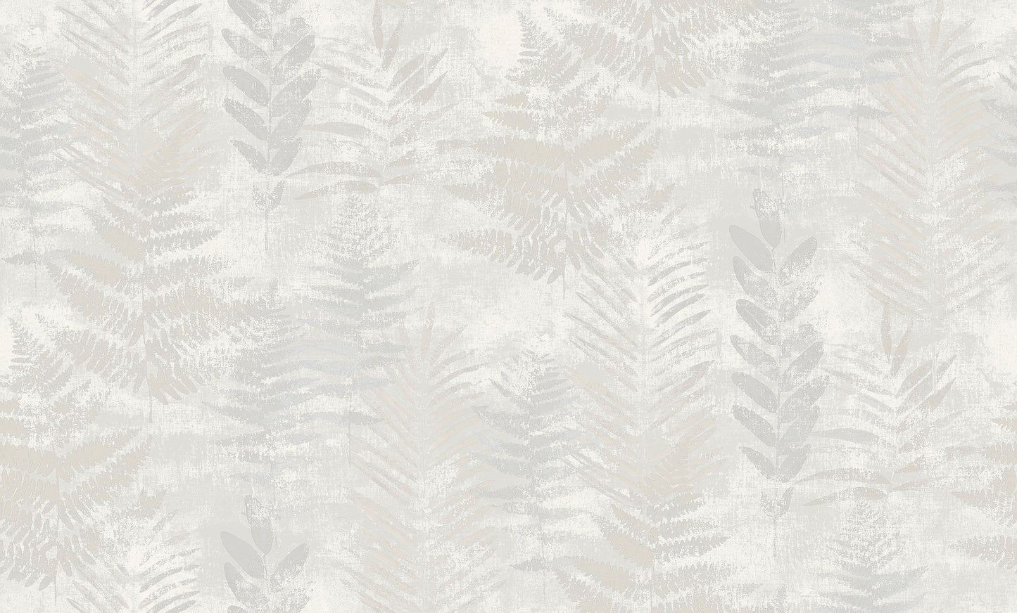 Veer Decor Fern Horizon White Wallpaper Nature Transitional White Wallpaper - 8252-AE1