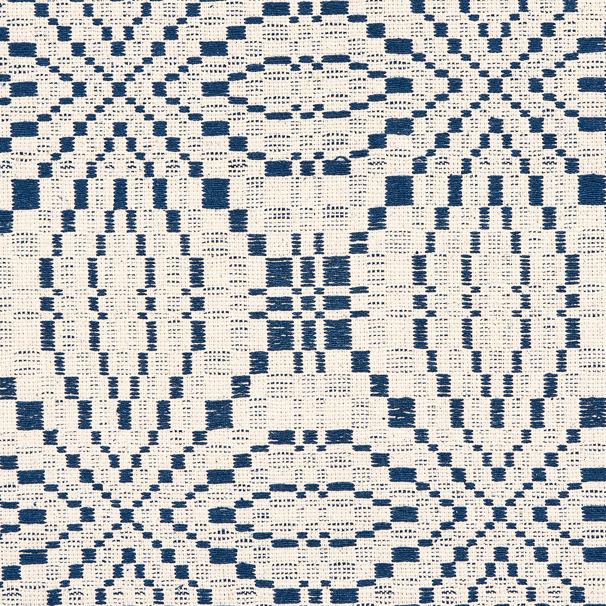 SCHUMACHER A COUNTRY LIFE FRANCESTOWN COVERLET PATTERN WOVENS PATTERN WOVENS NAVY - 82911