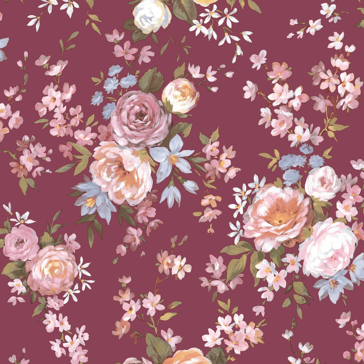 GALERIE WALLCOVERINGS Blooming Garden Red - 8312